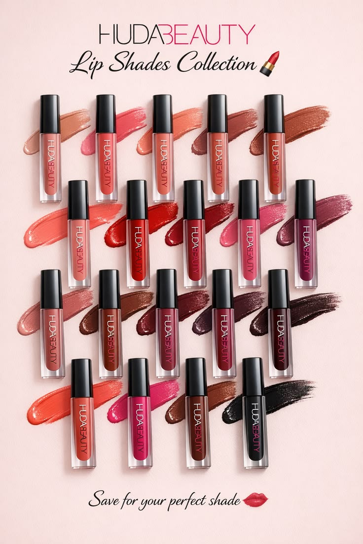 HUDABEAUTY Lip Shades Lipstick Set Capsule